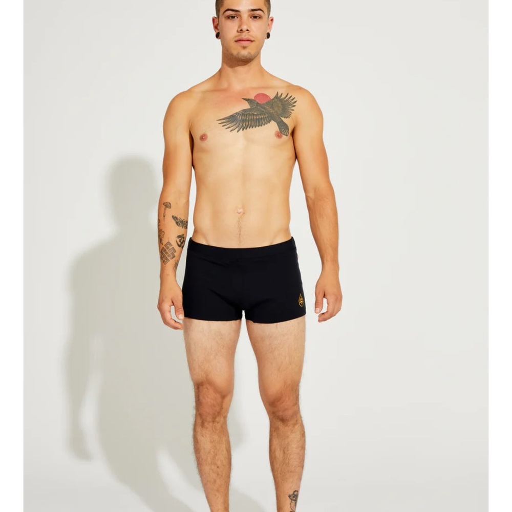 Black Brazilian Style Yoga Shorts